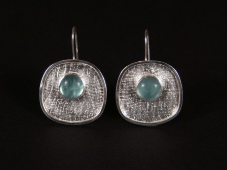 Fluorite earrings by Tory Herford http://www.etsy.com/shop/SilverSleekStudio